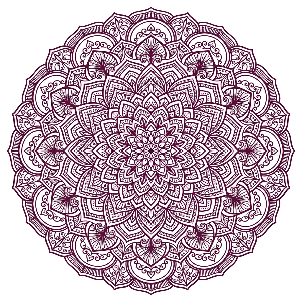 Rotating Mandala Pattern